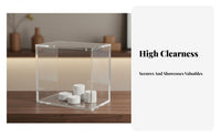 Acrylic Display Box Allergen-Barrier Proof Magnetized Closure Case Magnetized Trading Card Box High Clearness Figurine Protector