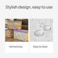 Foldable Storage Box with Lid, Large Capacity Organizer