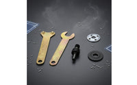 5 Pieces Black Sleeve Electric Drill Angle Grinder Adapter Plated Finish Drill to Grinder Conversion Rod Threaded Metal Power Tool Accessory Spanners