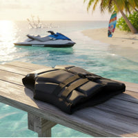Portable Adult Buoyancy Vest Adjustable Buckle Strap Buoyancy Aid Vest Lightweight Foam Life Jacket Comfortable Fit for Adults, Motorboating, Sailing, Wakeboarding