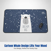 Car Rear Windshield Cartoon Sunshade Curtain, Double Layer, Heat Insulation, Suction Cup