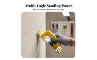 360-Degree Rotation Wall Corner Polishing Tool Aluminum Alloy Construction Self Sandpaper Holder Easy to Use for DIY Enthusiasts