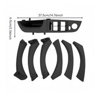 9 Pieces Inner Door Armrest Set Replacement Part Door Pull Handle Set of Components Material Window Switch Panel Cover