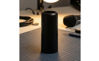 Lightweight unsealedEnd Mic Tube Cover Black Cylindrical Audio Device Cover Glossy Audio Accessory Polished