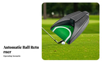 Motion Sensing Automatic Golf Ball Returner Continuous Practice Indoor Putting Coach Battery Powered for Beginners, Office, Home