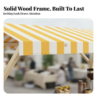 Easy Assembly Solid Wood Display Cart Sturdy Triangular Frame Design Foldable Wooden Vendor Stand High Load Capacity Foldable Market Stall for Small Business Owners, Artisan S, Caterers, Night Markets, Street Fairs, Temporary Shops, Backyard Parties