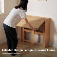 Space-Saving Foldable Desk Installationcomplimentary Foldable cross-frame Desk Easy Assembly Computer Table Minimalist and design for telecommuting Workers, Apartment Dwellers, Bedroom, Small areas, Dorm Room, Home Office
