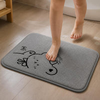 Coral Fleece Absorbent Non-Slip Bathroom Mat
