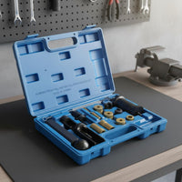 18 Pieces High Strength Steel Fuel Injector Service Tool Set Forged Injector Removal Tool Precisely Machined for Mechanics, Auto Repair Workers, Garage
