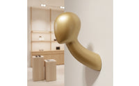 Mounted on Wall Mannequin Head Professional Wall Mount Mannequin Head Glossy Hat Display Stand for Retailers, Milliners, Retail Shops, Boutiques