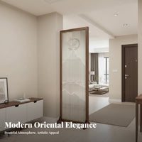 Chinese design Freestanding Panel Screen Modern Minimalist Multi-Panel Room Divider Hollow-Carved Design Privacy Partition Sturdy for Apartment Dwellers, Homeowners, Office Workers, Entrydual-direction, Bedroom, Open-Plan Spaces, Restaurant