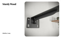 Straight vertical surfaceMounted Board Antiscuff Display Shelf Water-Resistant