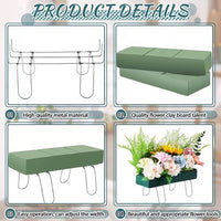 Flower Mud Holder Galvanized Grave Saddle Headstone Saddle with Floral Foam Base for Cemetery Decoration
