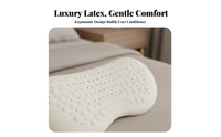 Breathable Waist Support Sleeping Cushion Formaldehyde-Safe Latex Pillow Adjustable Height for Side Sleepers, Seniors, Bed, Home, Car