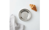 Food Grade 304 Stainless Steel Dish Easy to Clean Dessert Plate Rust-Resistant Round Stainless Steel Plate Dishwasher Safe