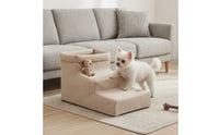 Pet Stairs with Storage Removable Dog Stairs with Storage Comfortable Dog Steps for Sofa