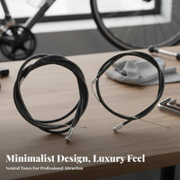 Bike Brake and Gear Wire Set Wear Resistant Brake Wire Housing Kit Cycle Drive Line Kit Rust-Resistant for Garage