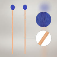 2 Pieces Marimba Mallet with Maple Handle Wooden Marimba Mallet Percussion for Students, Practice