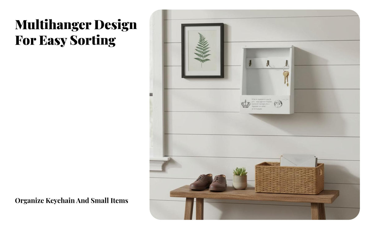 Retro Design Key Storage Box Decorative Key Storage Cabinet Housewarming Gift Entryway Organizer Easy Installation for Interior Design Enthusiasts, Homeowners, Families, Hallway, Mudroom, Kitchen, Living Room