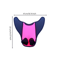 Mermaid Tail Swim Fin One-Size Mermaid Monofin Swim Fin with Double Foot Pocket Snug-Fitting Monofin with Foot Pockets