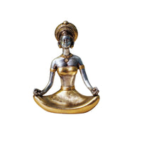 Gold Meditation Figurines