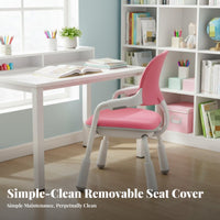 Ergonomic Design Adjustable Splitrear Rolling Chair spinerest children's Furniture weight-activatedsecureing Casters Task Seat Breathable Mesh for Students, Primary Schoolers, Teenagers