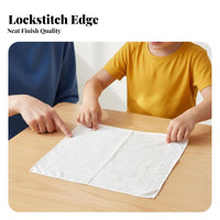 DIY Cloth-Coloring Cloth Hemmed Edges White Handkerchief Pre-Cut Blank Cloth-Coloring Bandanas for Crafters, Teachers