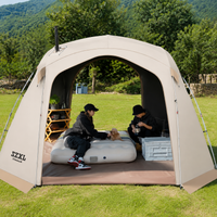 One-Touch Tent, Dome Tent, 350cm, 4-Season Compatible, 2000mm Waterproof, For Family, Camping, Outdoor, Disaster Prevention