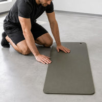 Textured High-Density PVC Mat Reinforced Eyelets Cushioned Exercise Mat Roll-up Training Pad Shock Absorbing