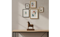 resin Horse Sculpture Abstract Horse Sculpture Textured Ornament for Living Room