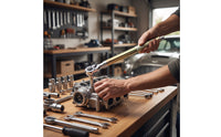 Long-Reach Ratchet Wrench Polished Chrome Ratchet Wrench with Textured Grip Non-Slip Tool Professional-Grade for Mechanics, Workshop