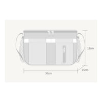 Pushchair Organizer with Pockets Zippered Storage Bag Lightweight Storage Pocket for Moms, Parents