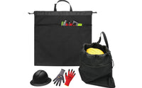 Drawstring Helmet Bag with Pocket Soft Helmet Bag Portable Lightweight for Commuters, Commuting, Work Sites, Garages