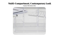 Desktop Organizer with Card Holder Large Capacity for Office, Vanity, Students