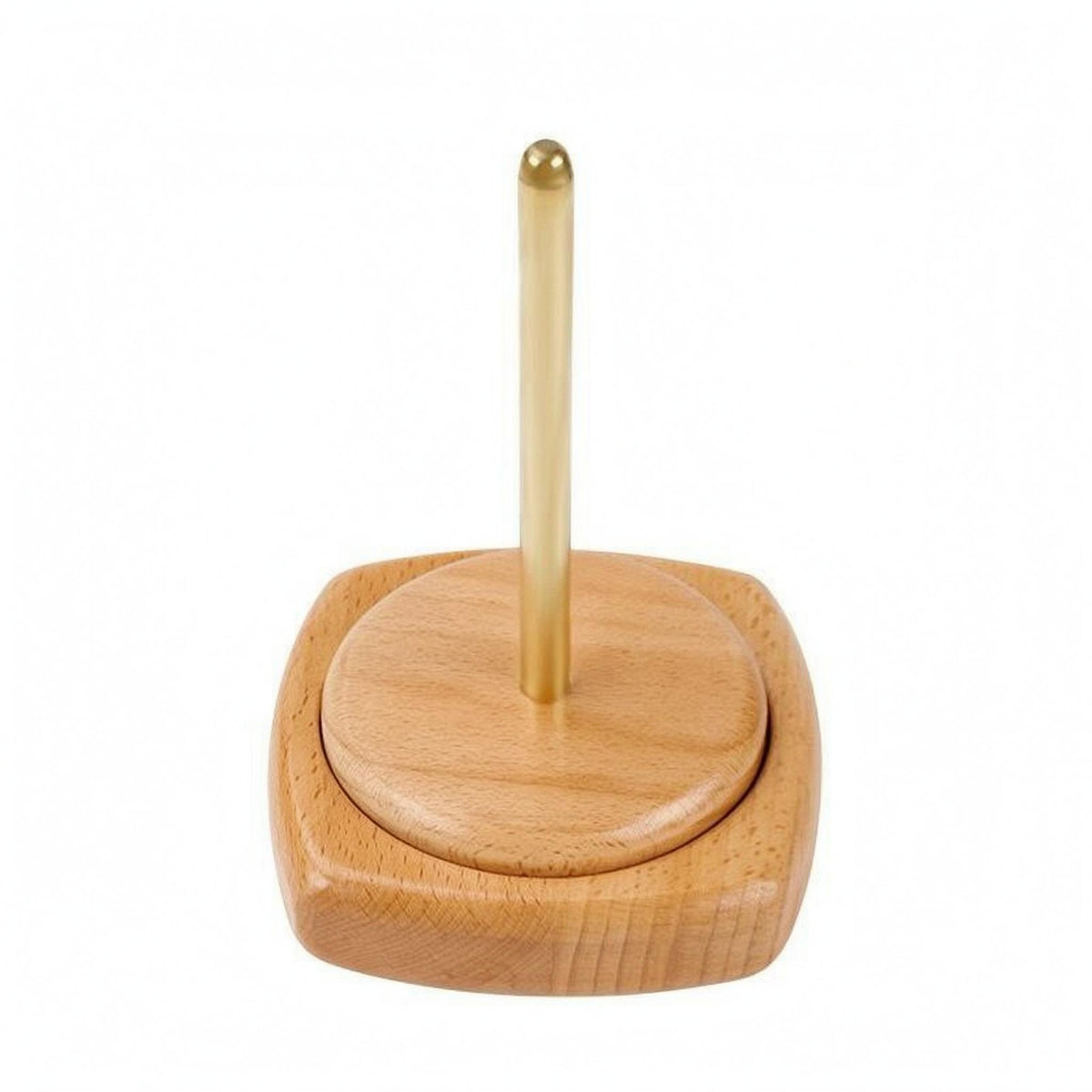 Yarn Spindle Holder Tangle Wooden Yarn Holder Easy Assembly Craft Tool for Knitters, Fiber Artists