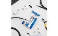 Bike Hydraulic Insertion Tool Anodized Hydraulic Hose Fitting with Clamp for Workshop
