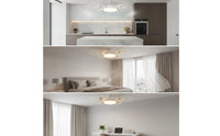 Ceiling Fan Light with Wireless Control Screw Base Fixture Low-Noise for Bedroom
