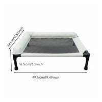 Elevated Pet Bed Removable Mesh Cover Cooling Lifted Pet Bed Cot for Dogs