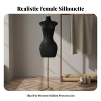 Long-Lasting Construction Curvy Mannequin Display Stable Base Curvy Body Form Hourglass Figure Display Stand for Boutique Owners, Fashion Designers, Online Sellers, Showroom, Photo Studio, Craft Fair, Bedroom