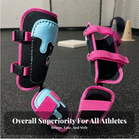 Guard Gear Set Stitched Trim Soft Padding Baseball Leg Guards