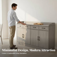 Buffet Cabinet with Storage Console Cabinet Freestanding Pantry Cabinet Kitchen Storage Cabinet Scratch-resistant Finish Suitable for Home Dining Room Living Room