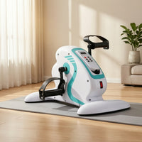 Motorized Electric Stepper with Handheld Controller Anti-Slip Rehabilitation Stepper Compact Electric Leg Exerciser Automatic for Rehab Patients, Seniors, Physical Rehabilitation, Home