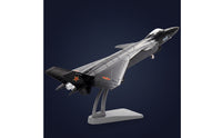 1:100 Scale J-20 Fighter Jet Model Die-Cast J-20 Model Aircraft Alloy Stealth for Aviation Enthusiasts, Collectors, Home Decor, Office