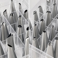 48 Pieces Piping Tip Set with Storage Case Organized Cake Decorating Kit