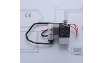 AC220V Air Compressor Solenoid Valve IP65 Compressor Unload Valve Transparent Cover Machine Part Lead Wires