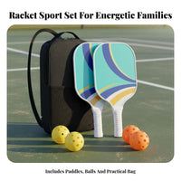 Fiberglass Pickleball Paddle Set USAPA Approved Fiberglass Pickleball Paddle Lightweight Design Cushioned Anti-Slip Grip