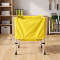 Tennis Ball Cart Heavy-Duty Tennis Training Sphere Carrier with Wheels Reinforced Athletic Gear for Coaches