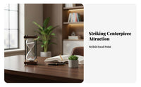 Creative Design Hourglass Timer Ideal Gift Decorative Hour Glass Precise Timing for Students, Professionals, Living Room, Office, Study Desk