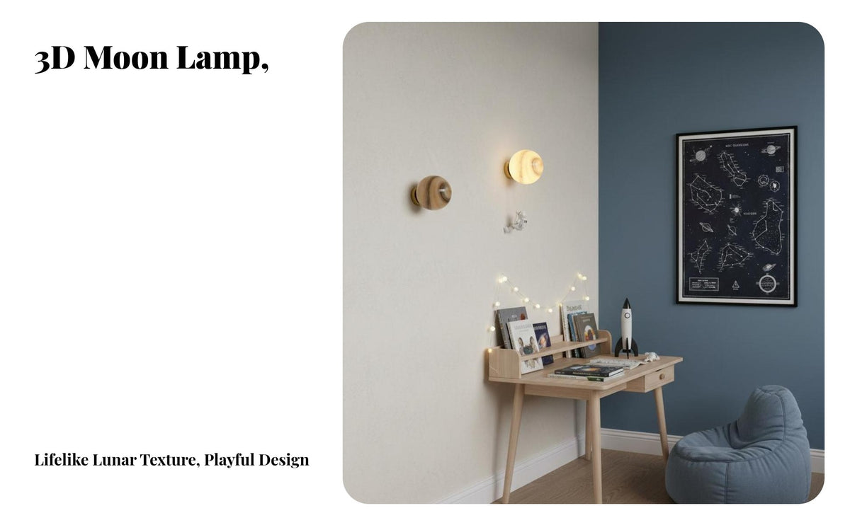 CE Certified Astronaut Moon Lamp Soft Ambient Radiance Astronaut Wall Lamp Modern Design Creative Cosmonaut Wall Light Nordic Design for Students, Parents, Adults, Bedroom, Playroom, Nursery, Hallway