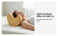 Soft Cushioning Ergonomic Face Pillow Skin-Friendly Face Cradle Pillow Silky Material for Beauty Enthusiasts, Side Sleepers, Bed, Bedroom